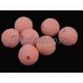 Margele catifea sfere 12mm roz pal 5b
